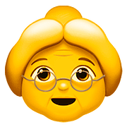 👵 Emoji ältere Frau Apple iOS 10.0.