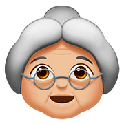👵🏼 Emoji Anciana: Tono De Piel Claro Medio en Apple iOS 10.0.