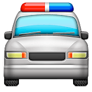 🚔 Emoji Vorderansicht Polizeiwagen Apple iOS 10.0.
