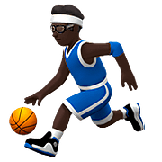 ⛹🏿 Emoji Person mit Ball: dunkle Hautfarbe Apple iOS 10.0.