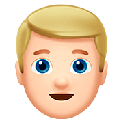 👱🏻 Emoji Pessoa: Pele Clara E Cabelo Louro na Apple iOS 10.0.
