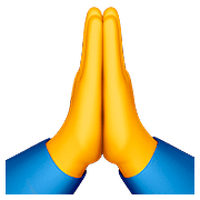 🙏 Emoji Manos En Oración en Apple iOS 10.0.