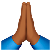 🙏🏾 Emoji Manos En Oración: Tono De Piel Oscuro Medio en Apple iOS 10.0.