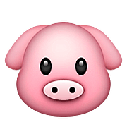 🐷 Emoji Cara De Cerdo en Apple iOS 10.0.