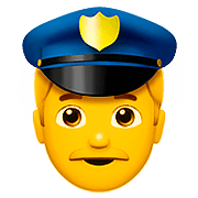 Emoji 👮 Agente Di Polizia su Apple iOS 10.0.