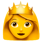 Emoji 👸 Principessa su Apple iOS 10.0.
