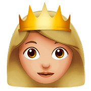 Emoji 👸🏼 Principessa: Carnagione Abbastanza Chiara su Apple iOS 10.0.