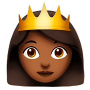 👸🏾 Emoji Princesa: Pele Morena Escura na Apple iOS 10.0.