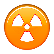 Emoji ☢️ Simbolo Della Radioattività su Apple iOS 10.0.