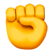 Emoji ✊ Pugno su Apple iOS 10.0.