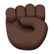 Emoji ✊🏿 Pugno: Carnagione Scura su Apple iOS 10.0.