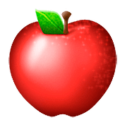 Émoji 🍎 Pomme Rouge sur Apple iOS 10.0.