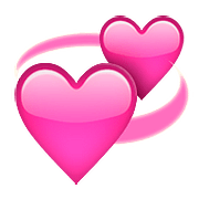 Émoji 💞 Cœurs Qui Tournent sur Apple iOS 10.0.
