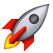 🚀 Emoji Cohete en Apple iOS 10.0.