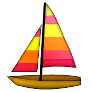 Emoji ⛵ Barca A Vela su Apple iOS 10.0.