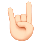 🤘🏻 Emoji Mano Haciendo El Signo De Cuernos: Tono De Piel Claro en Apple iOS 10.0.