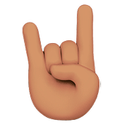 Emoji 🤘🏽 Segno Delle Corna: Carnagione Olivastra su Apple iOS 10.0.