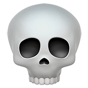 Émoji 💀 Crâne sur Apple iOS 10.0.