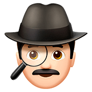 Emoji 🕵🏻 Detective: Carnagione Chiara su Apple iOS 10.0.