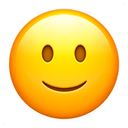 🙂 Emoji leicht lächelndes Gesicht Apple iOS 10.0.
