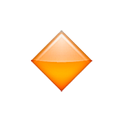 🔸 Emoji kleine orangefarbene Raute Apple iOS 10.0.