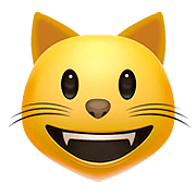 😺 Emoji Rosto De Gato Sorrindo na Apple iOS 10.0.