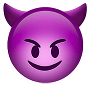 😈 Emoji Cara Sonriendo Con Cuernos en Apple iOS 10.0.