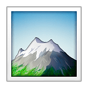 🏔️ Emoji schneebedeckter Berg Apple iOS 10.0.