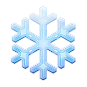 ❄️ Emoji Copo De Nieve en Apple iOS 10.0.