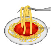 Emoji 🍝 Spaghetti su Apple iOS 10.0.