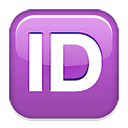 Emoji 🆔 Pulsante ID su Apple iOS 10.0.