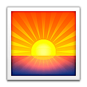 🌅 Emoji Sonnenaufgang über dem Meer Apple iOS 10.0.