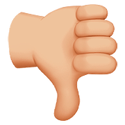 👎🏼 Emoji Daumen runter: mittelhelle Hautfarbe Apple iOS 10.0.