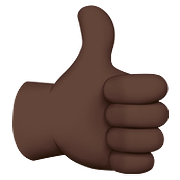 👍🏿 Emoji Polegar Para Cima: Pele Escura na Apple iOS 10.0.