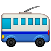 🚎 Emoji ônibus Movido A Eletricidade na Apple iOS 10.0.