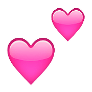 💕 Emoji zwei Herzen Apple iOS 10.0.