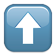 Emoji ⬆️ Freccia Rivolta Verso L’alto su Apple iOS 10.0.