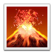 🌋 Emoji Volcán en Apple iOS 10.0.