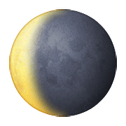 Emoji 🌘 Luna Calante su Apple iOS 10.0.