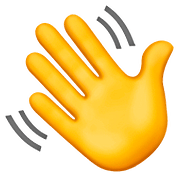 Emoji 👋 Mano Che Saluta su Apple iOS 10.0.