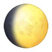 Émoji 🌔 Lune Gibbeuse Croissante sur Apple iOS 10.0.