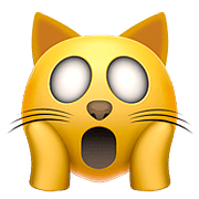 Emoji 🙀 Gatto Esterrefatto su Apple iOS 10.0.