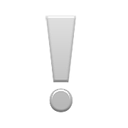 Émoji ❕ Point D’exclamation Blanc sur Apple iOS 10.0.