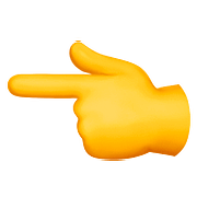 👈 Emoji Dorso De Mano Con índice A La Izquierda en Apple iOS 10.0.