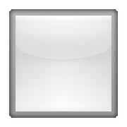 ◻️ Emoji mittelgroßes weißes Quadrat Apple iOS 10.0.