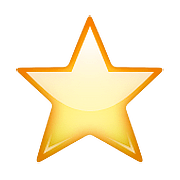 Émoji ⭐ étoile sur Apple iOS 10.0.