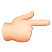 👉🏻 Emoji Dorso Da Mão Com Dedo Indicador Apontando Para A Direita: Pele Clara na Apple iOS 10.0.