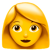 Emoji 👩 Donna su Apple iOS 10.0.