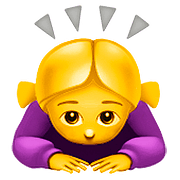 🙇‍♀️ Emoji Mujer Haciendo Una Reverencia en Apple iOS 10.0.