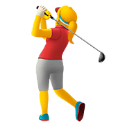 Emoji 🏌️‍♀️ Golfista Donna su Apple iOS 10.0.